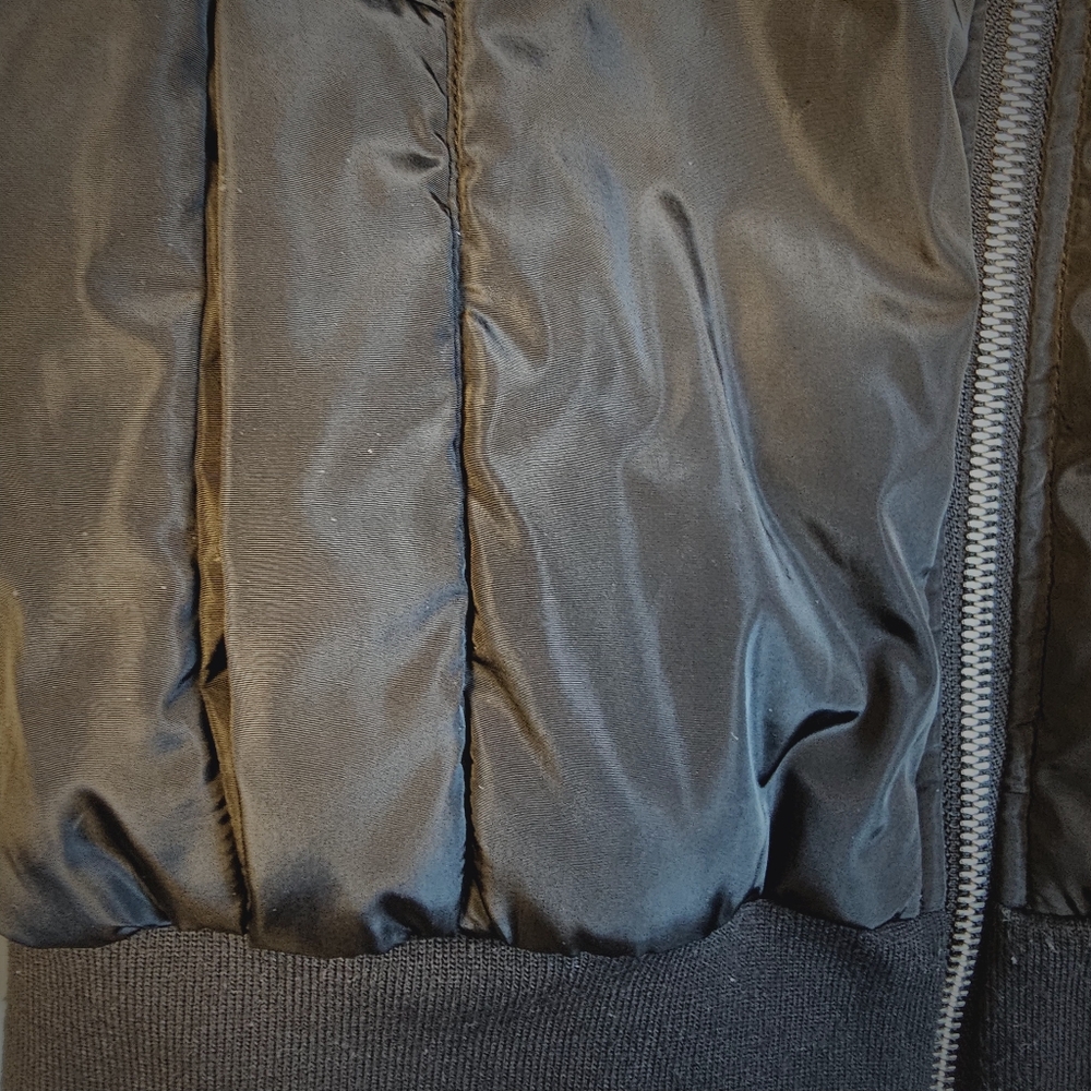 Open Edit Cropped Bomber Jacket - image 7